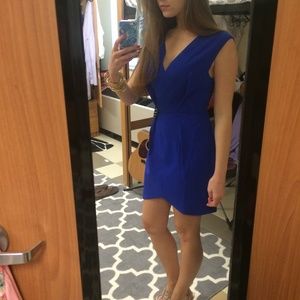 Revolve Mini Dress in Cobalt Blue